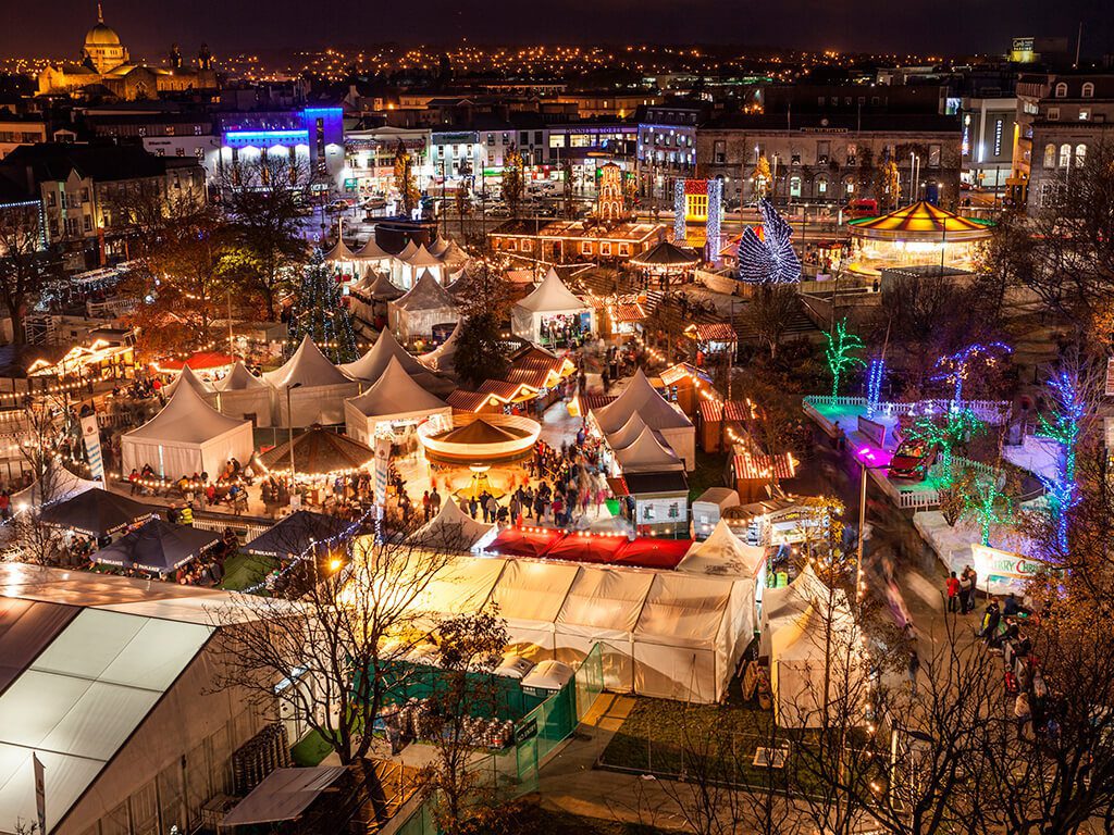 Christmas Market onde visitar as feiras de Natal na Irlanda edublin